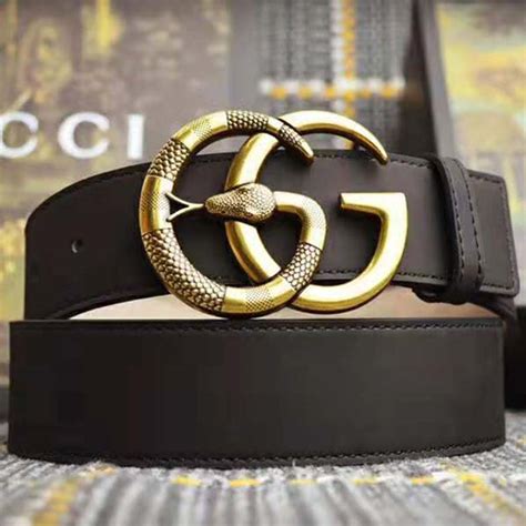 gucci double snake leather belt.